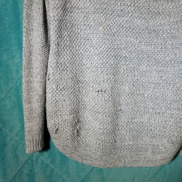 Gray Distressed Sweater - Picture 3 of 8